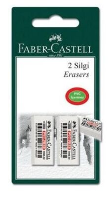 Faber Castell 188630 Beyaz Silgi 2Li Blister - 1