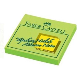 Faber-Castell 5658 Yapışkan Notluk Fosforlu Yeşil 50X50 Mm - Faber-Castell