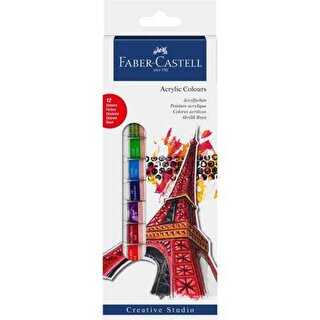 Faber-Castell Akrilik Boya 12 Renk Tüp