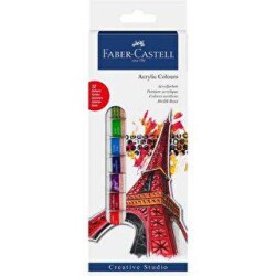Faber-Castell Akrilik Boya 12 Renk Tüp - Faber-Castell