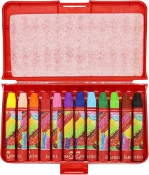 Faber-Castell Altıgen Pastel Plastik Kutu 12 Renk - 3