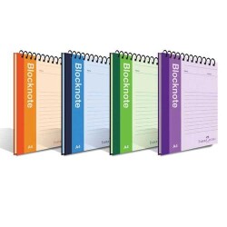 Faber-Castell Bloknot Canlı Renk A4 80 Yaprak Çizgisiz Asorti - Faber-Castell