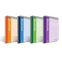 Faber-Castell Bloknot Canlı Renk A4 80 Yaprak Kareli Asorti - Faber-Castell