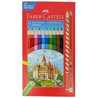 Faber-Castell Boya Kalemi 12Li Okul Seti 2021 - 1