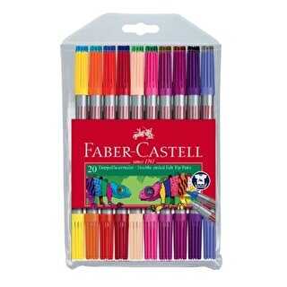 Faber-Castell Çift Taraflı Keçeli Kalem 20 Renk