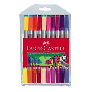 Faber-Castell Çift Taraflı Keçeli Kalem 20 Renk - 1