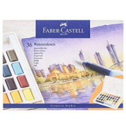 Faber-Castell Creative Studio Tablet Sulu Boya 36 Renk - Faber-Castell