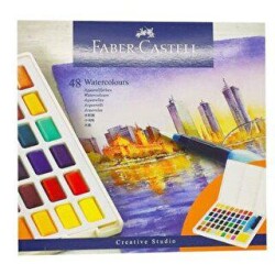 Faber-Castell Creative Studio Tablet Sulu Boya 48 Renk - Faber-Castell
