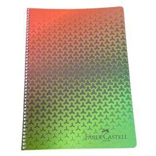 Faber-Castell Defter Plastik Kapak Metalik 100 Yaprak Çizgisiz - 1