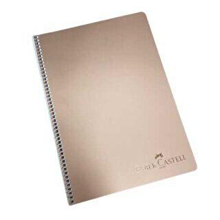 Faber-Castell Defter Plastik Kapak Metalik 120 Yaprak Kareli - 1
