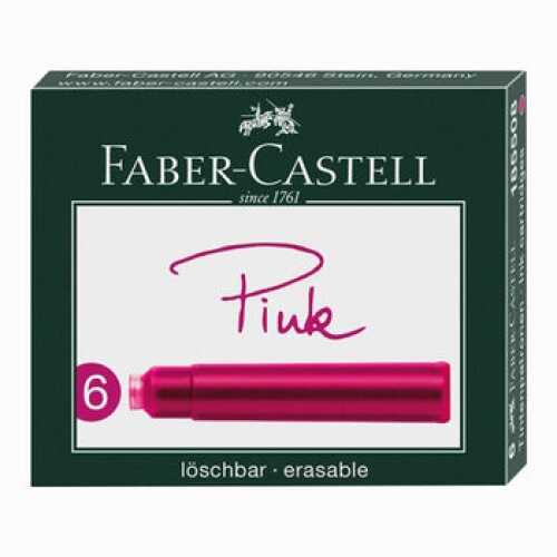 Faber-Castell Dolma Kalem Kartuş Pembe 6Lı