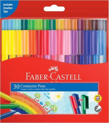 Faber-Castell Eğlenceli Keçeli Kalem 30 Renk - 1