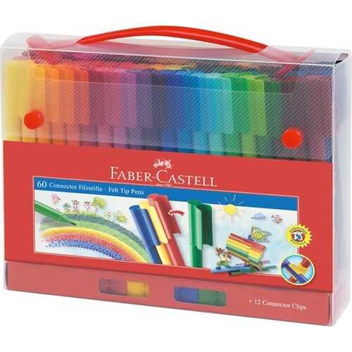 Faber-Castell Eğlenceli Keçeli Kartlı 60Lı Set