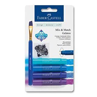 Faber-Castell Gelato Mum Boya Mavi Tonları 4 Renk - 1