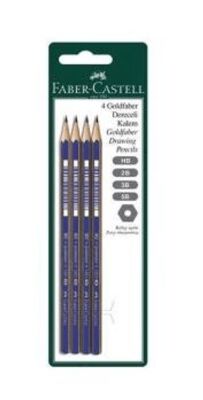 Faber-Castell Goldfaber Dereceli Kurşun Kalem HB-2B-3B-5B Blister - 1