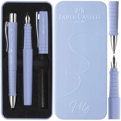 Faber-Castell Grip 2011 Hediye Seti Pale İris Metal Kutu Dolma Kalem Ve Tükenmez Kalem - 2