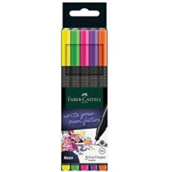 Faber-Castell Grip Finepen Klasik 5Li - Faber-Castell