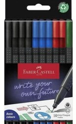 Faber-Castell Grip Finepen Office Box 10Lu - Faber-Castell