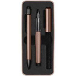 Faber-Castell Hexo Dolma ve Tükenmez Kalem Set BronzFaber-Castell Hexo Dolma ve Tükenmez Kalem Set B - Faber-Castell