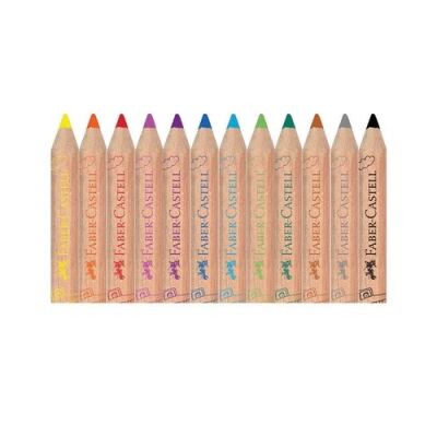 Faber-Castell İlk Boya Kalemim Jumbo Yarım Boy 12 Renk - 2