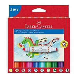 Faber-Castell Jumbo Keçeli Kalem 2in1 10 Renk
