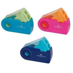 Faber-Castell Kalemtraş Sleeve Trend Renkler Asorti - Faber-Castell