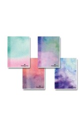 Faber-Castell Karton Kapak Dikişli A5 Watercolors 4Lü Set Defter - Faber-Castell
