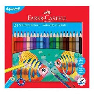 Faber-Castell Karton Kutu Aquarel Boya Kalemi 24 Renk - 1