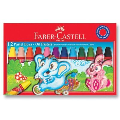 Faber-Castell Karton Kutu Pastel Boya 12 Renk - 2