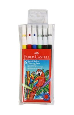 Faber-Castell Keçeli Kalem 6`lı Poşet - 1