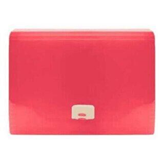 Faber-Castell Körüklü Dosya Neon Renkler Kırmızı - 1