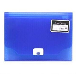 Faber-Castell Körüklü Dosya Neon Renkler Koyu Mavi - Faber-Castell