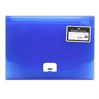 Faber-Castell Körüklü Dosya Neon Renkler Koyu Mavi - 1
