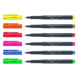 Faber-Castell Markör Neon 6 Renk Set - 2