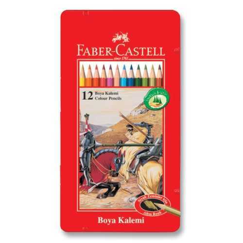 Faber-Castell Metal Kutu Boya Kalemi 12 Renk