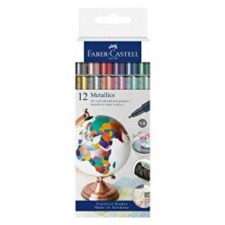 Faber-Castell Metalik Markör 12Li Set - Faber-Castell