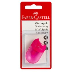 Faber Castell Mini Apple Kalemtraş Neon Blister - Faber-Castell