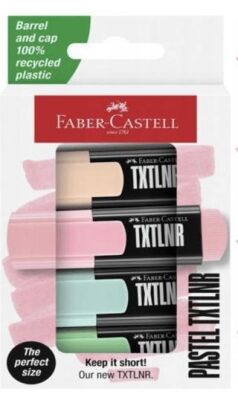 Faber-Castell Mini Textliner Pastel 4Lü - 1
