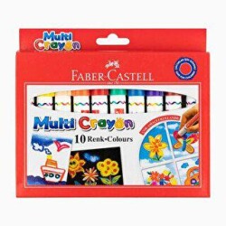 Faber-Castell Multi Crayon Pastel 10 Renk - Faber-Castell
