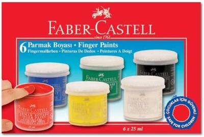 Faber-Castell Parmak Boyası 6 Renk - 1