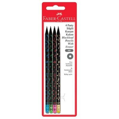 Faber Castell Party Desen 4Lü Kurşun Kalem - 1