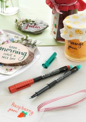 Faber-Castell Permanent M Kırmızı - 2