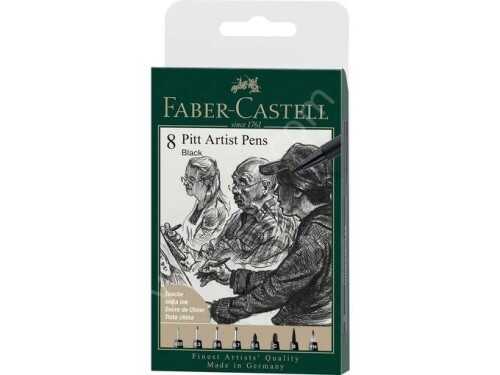 Faber-Castell Pitt Artist Pen 8Li Siyah ve Gri Tonları 2022