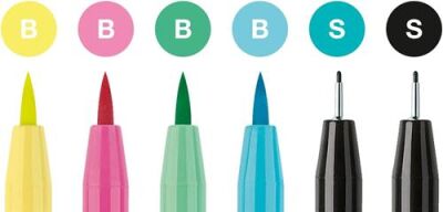 Faber-Castell Pitt Artist Pen Kaligrafi Seti Pastel Tonlar 6 Renk - 2