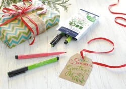 Faber-Castell Pitt Artist Pen Kaligrafi Seti Yeşil Tonlar 6 Renk - 3