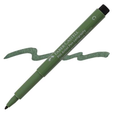Faber-Castell Pitt Çizim Kalemi Krom Opak Yeşil - 1