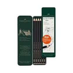 Faber-Castell Pitt Graphite Matt Dereceli Kalem 6lı Set - Faber-Castell