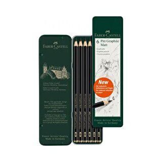 Faber-Castell Pitt Graphite Matt Dereceli Kalem 6lı Set - 1