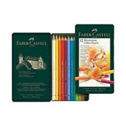 Faber-Castell Polychromos Kuru Boya Kalemi 12 Renk - Faber-Castell