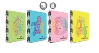 Faber Castell PP Kapak Faces Spralli Defter A4 80Yp Çizgili - 1